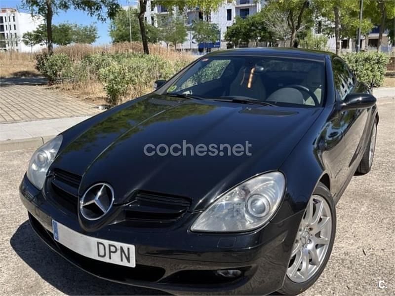 Usado Mercedes SLK200 163 CV (119 kW) 2004 Negro Descapotable