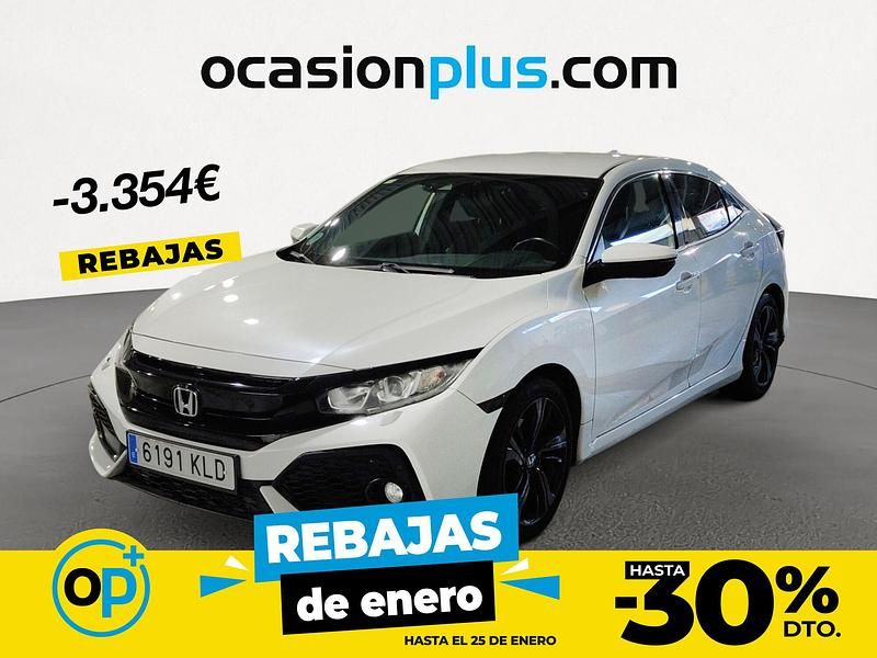 Blanco Usado 2018 Honda Civic Elegance Berlina | 15.450 € (Precio justo) - Imagen 1/4