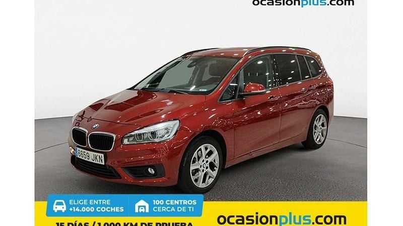 Rojo Usado 2015 BMW 218 Gran Tourer Monovolumen | 14.690 € (Buen precio) - Imagen 1/4