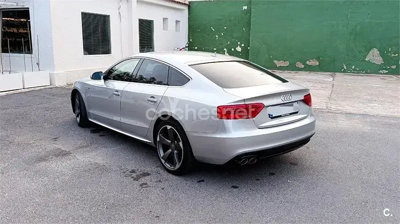 Usado Audi A5 Sportback S-Line 177 CV (130 kW) 2014 Gris / plata Utilitario