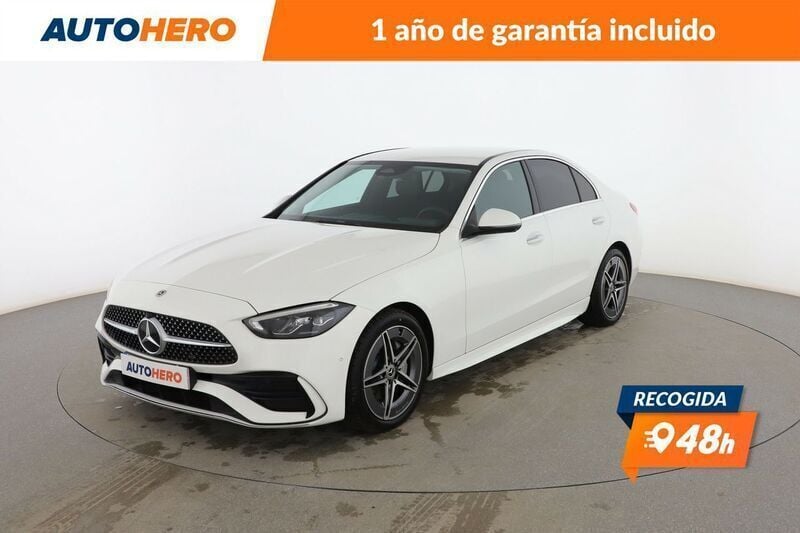 Blanco Usado 2023 Mercedes C220 AMG line Berlina | 43.599 € (Buen precio) - Imagen 1/3
