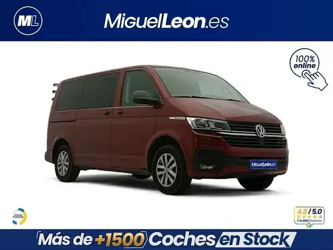 Usado VW Multivan 110 CV (80 kW) 2021 Rojo Monovolumen