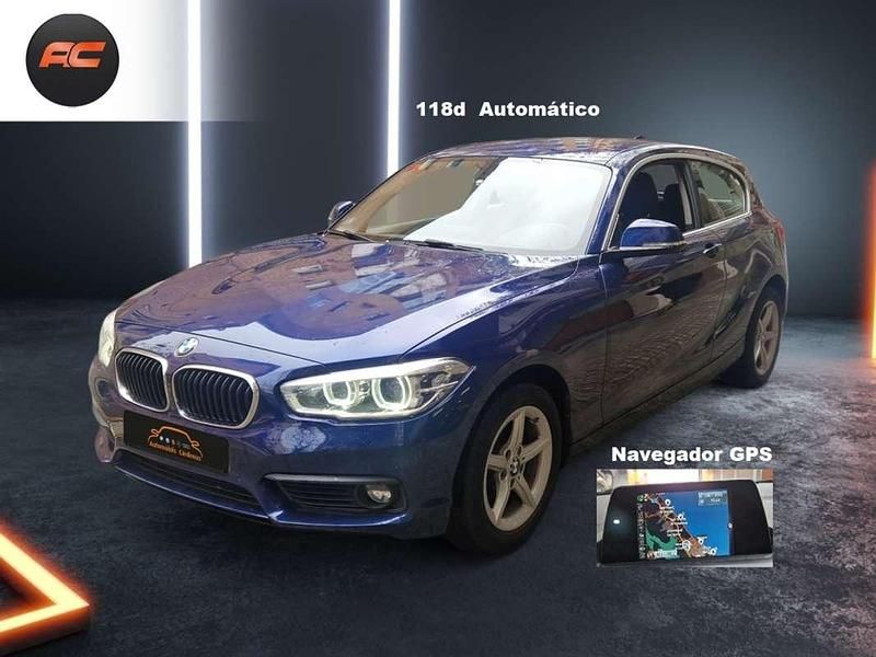 Usado BMW 118 150 CV (110 kW) 2017 Azul Utilitario