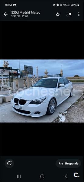 Blanco Usado 2008 BMW 530 Comfort Edition Berlina | 12.000 € - Imagen 1/4