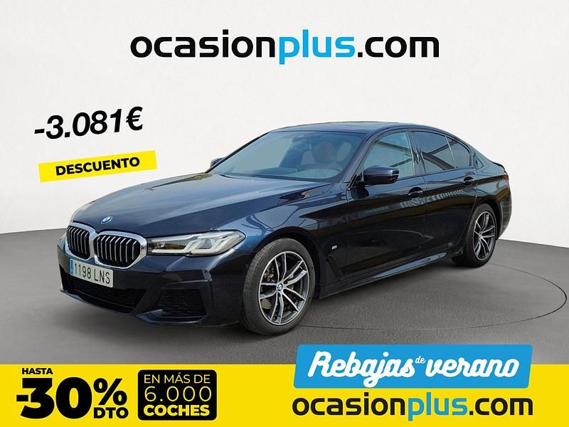 Negro Usado 2021 BMW 520 Berlina | 33.900 € (Precio justo) - Imagen 1/4