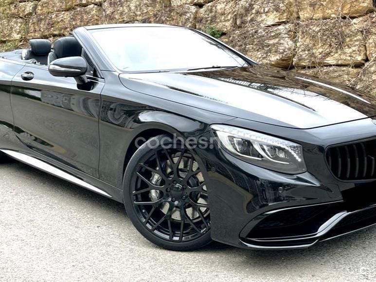 Usado Mercedes S63 AMG 585 CV (430 kW) 2017 Negro Descapotable