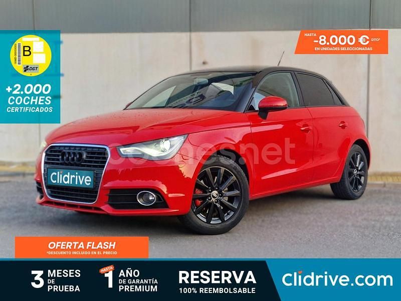 Rojo Usado 2013 Audi A1 Sportback Ambition Utilitario | 11.690 € (Un poco caro) - Imagen 1/3