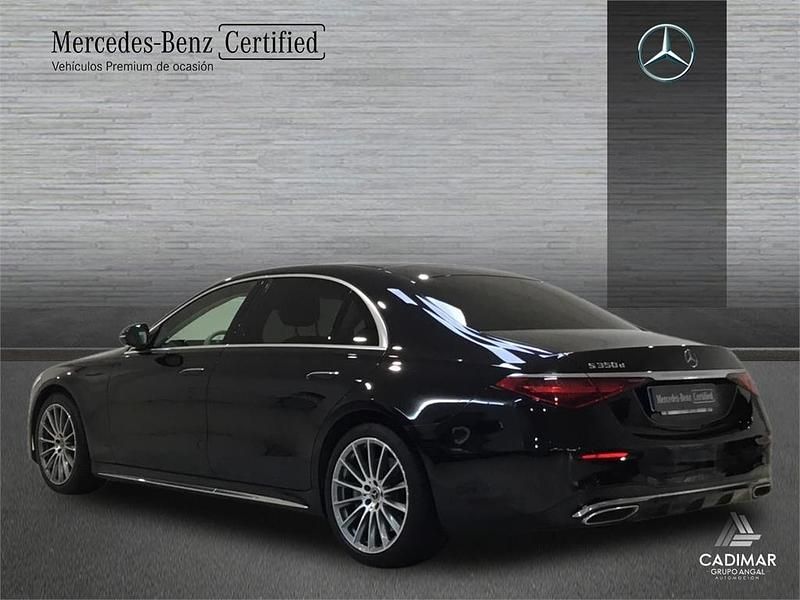 Usado Mercedes S350 AMG line 286 CV (210 kW) 2022 Negro Berlina