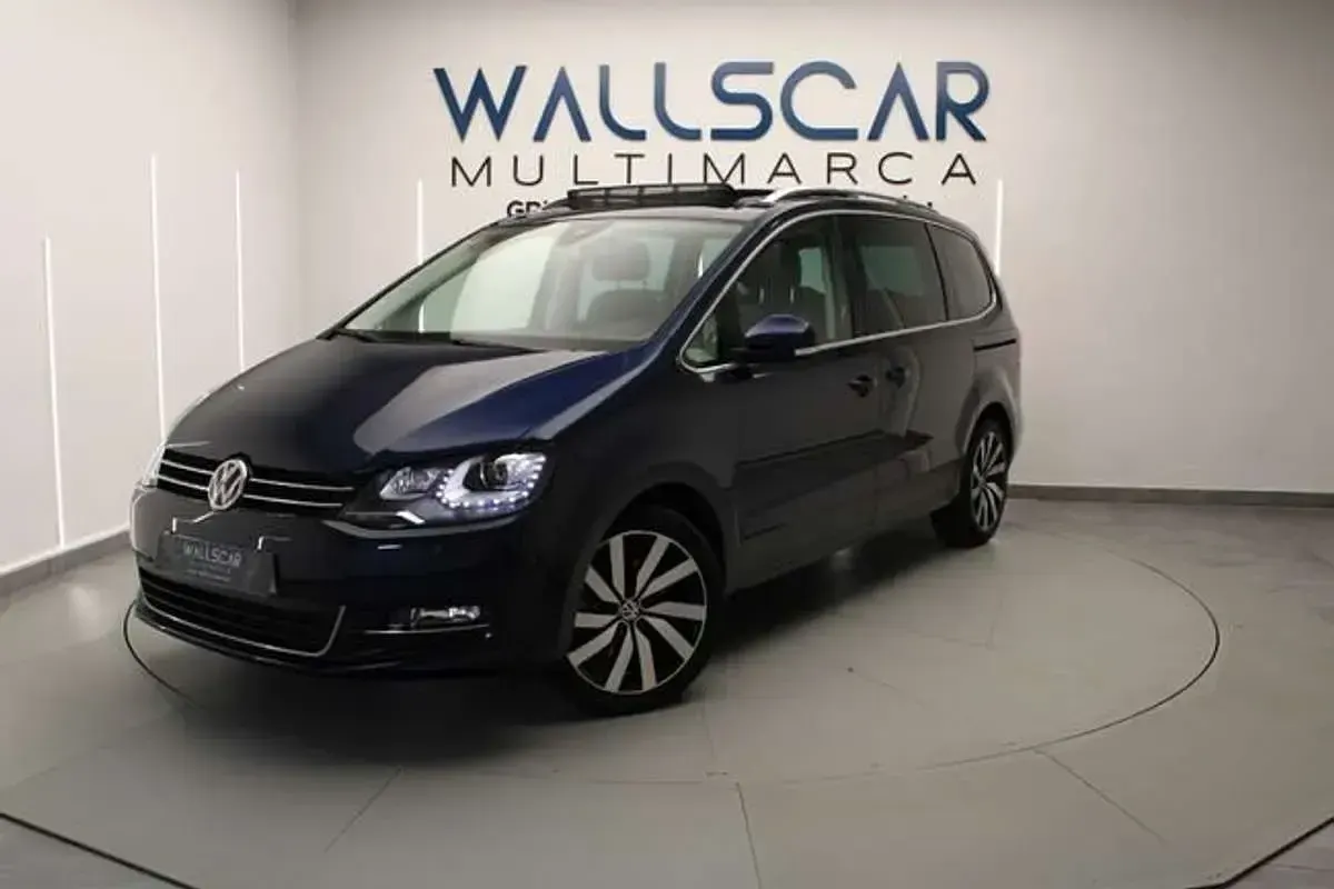 Usado VW Sharan Advance 184 CV (135 kW) 2016 Azul Monovolumen