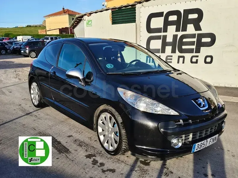 Usado Peugeot 207 Sport 120 CV (88 kW) 2007 Negro Berlina