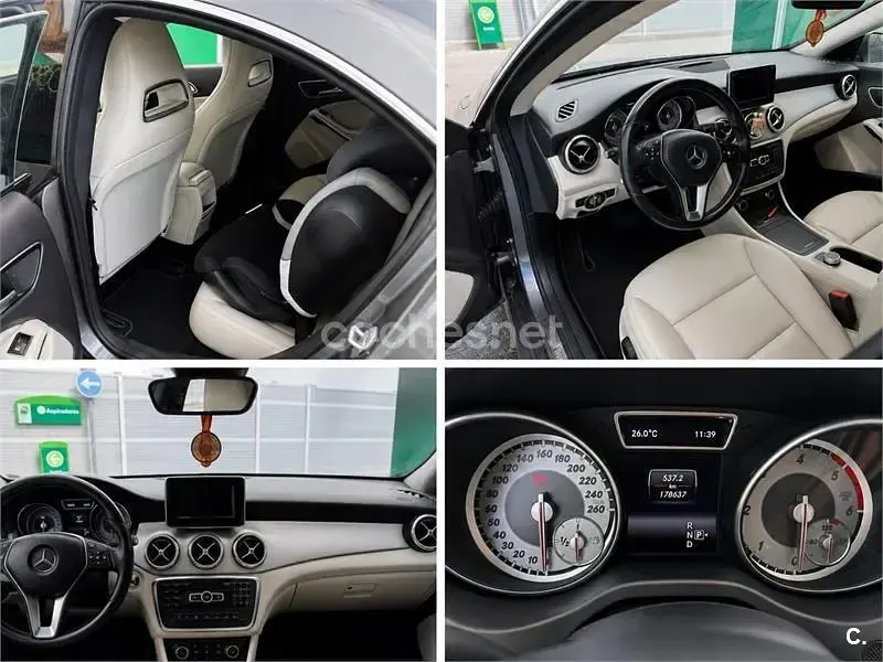 Usado Mercedes CLA220 170 CV (125 kW) 2014 Gris / plata Coupe