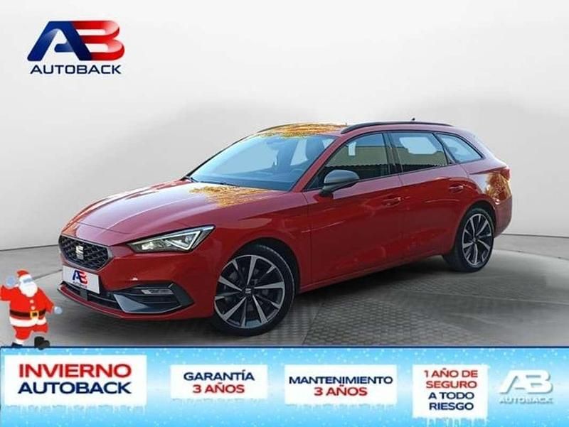 Rojo Usado 2021 Seat Leon FR Familiar | 15.539 € (Buen precio) - Imagen 1/2