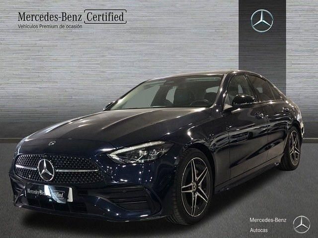 Usado Mercedes C200 AMG line 204 CV (150 kW) 2022 Azul cavansita