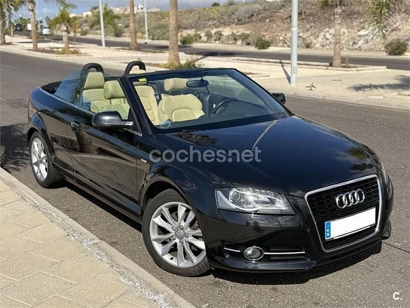 Negro Usado 2011 Audi A3 Cabriolet Ambition Descapotable | 12.250 € (Precio justo) - Imagen 1/4