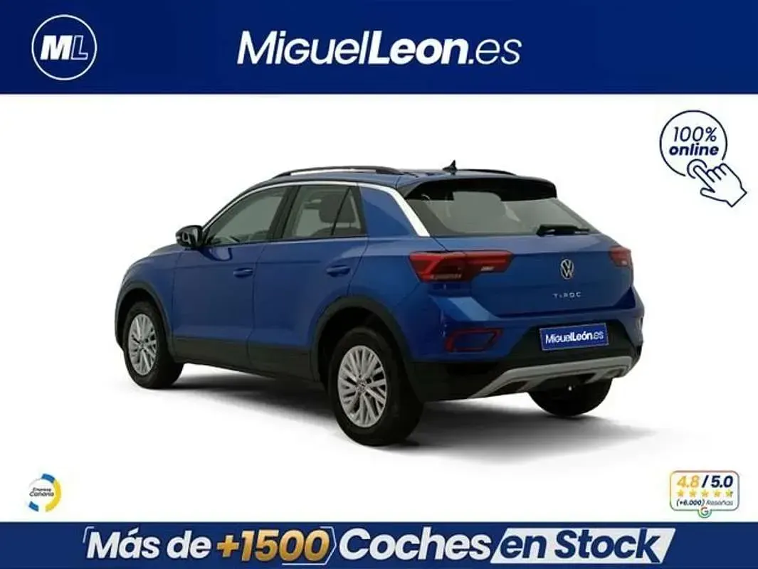 Usado VW T-Roc Edition 110 CV (80 kW) 2022 Azul SUV