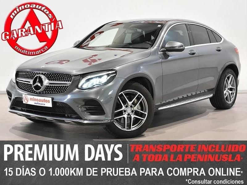 Gris / plata Usado 2016 Mercedes GLC220 AMG line Coupe | 33.890 € (Un poco caro) - Imagen 1/4