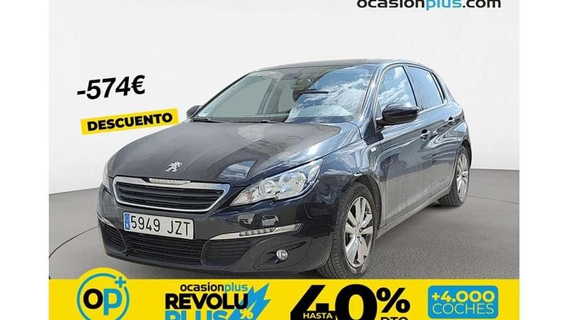 Usado Peugeot 308 Style 110 CV (80 kW) 2017 Negro Utilitario