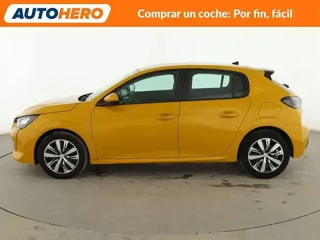 Usado Peugeot 208 Active 101 CV (74 kW) 2020 Amarillo Utilitario