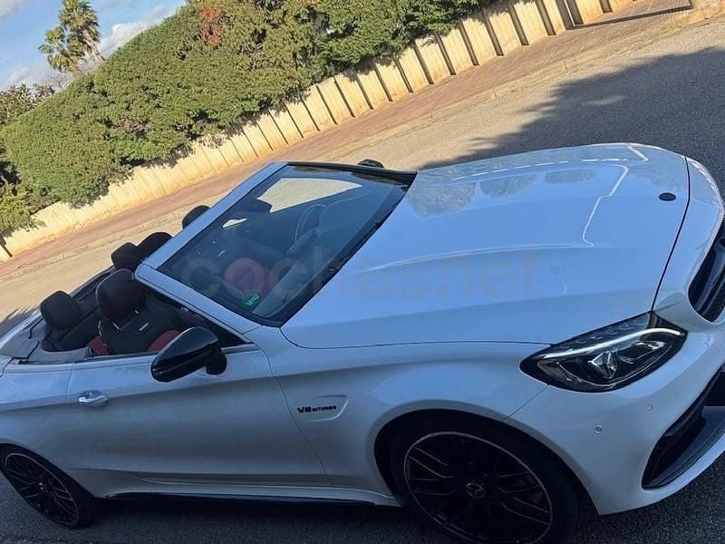 Usado Mercedes C63 AMG 476 CV (350 kW) 2016 Blanco Descapotable