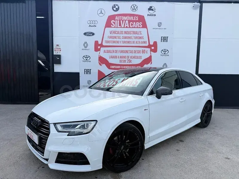 Usado Audi A3 S-Line 116 CV (85 kW) 2018 Blanco Berlina