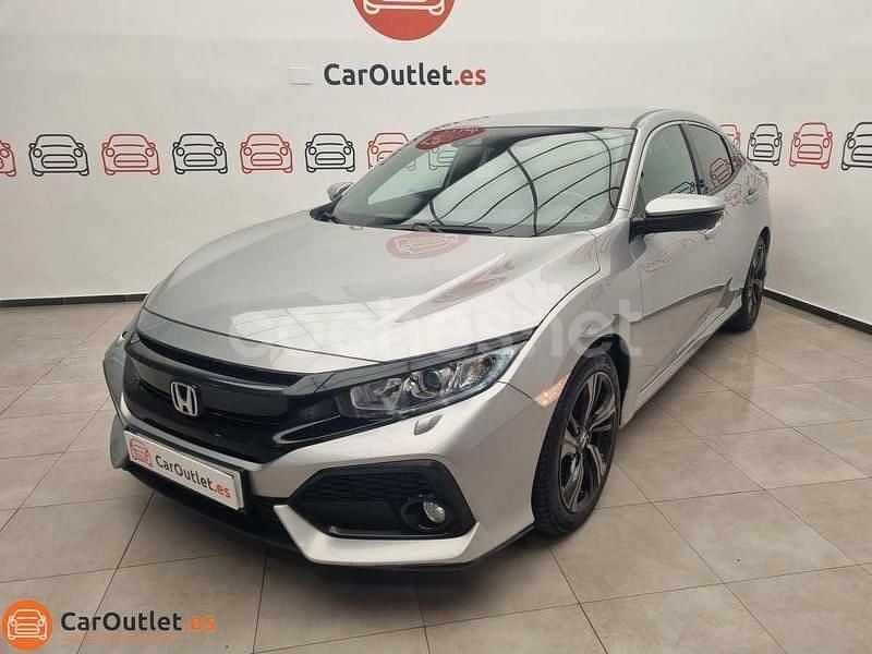 Gris / plata Usado 2019 Honda Civic Elegance Berlina | 18.495 € (Precio justo) - Imagen 1/4