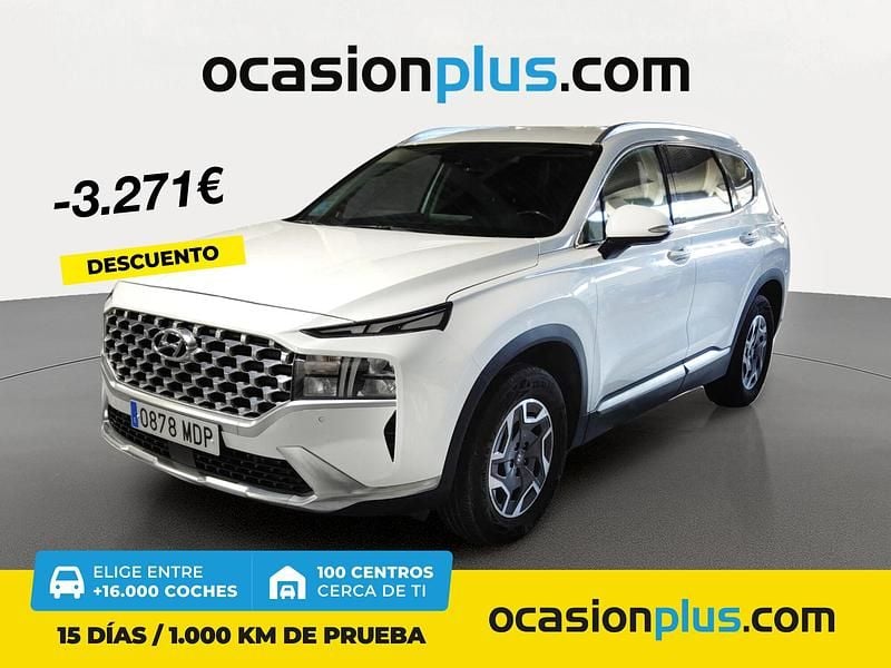 Blanco Usado 2023 Hyundai Santa Fe SUV | 35.990 € (Un poco caro) - Imagen 1/4