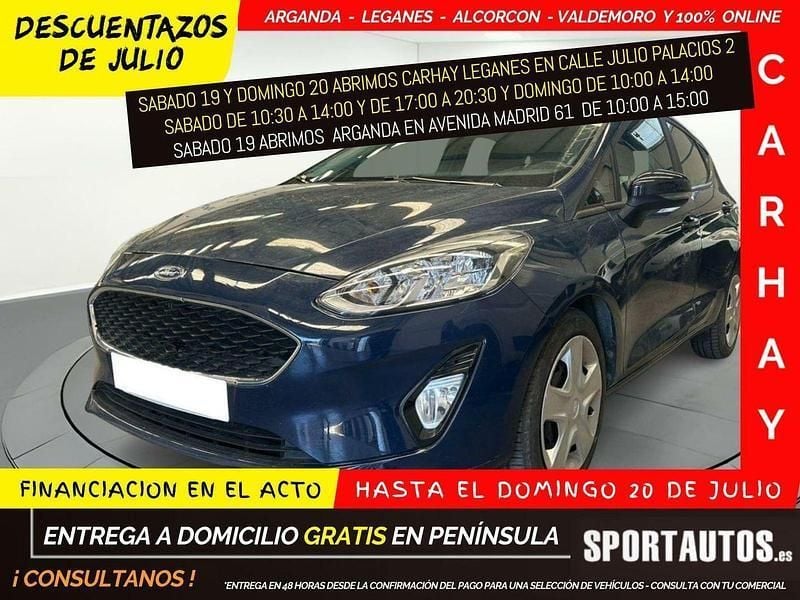 Azul Usado 2021 Ford Fiesta Trend Utilitario | 10.390 € (Buen precio) - Imagen 1/4