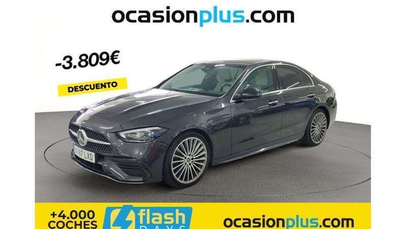 Gris Usado 2022 Mercedes C220 Berlina | 38.091 € (Un poco caro) - Imagen 1/4