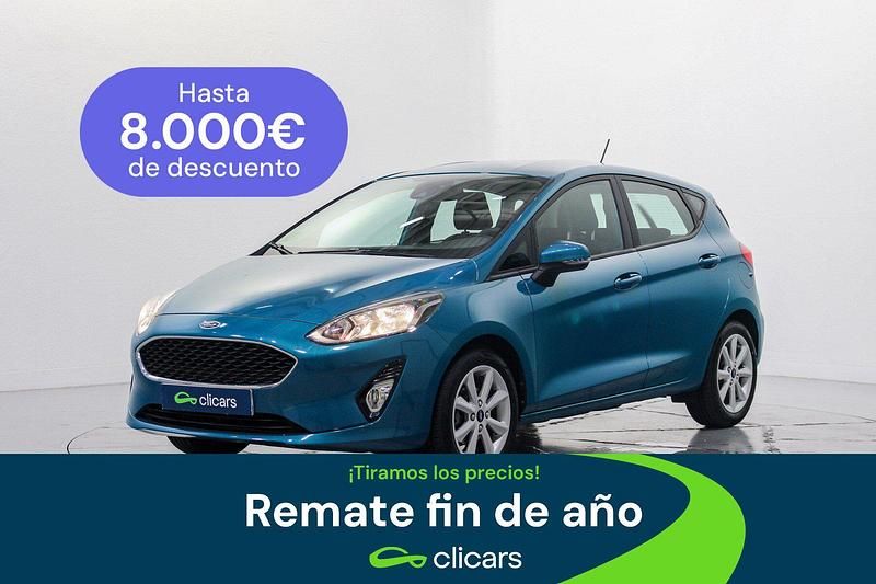 Azul Usado 2018 Ford Fiesta Trend+ Berlina | 9490 € (Precio justo) - Imagen 1/4