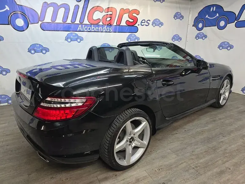 Usado Mercedes SLK200 184 CV (135 kW) 2015 Negro Descapotable