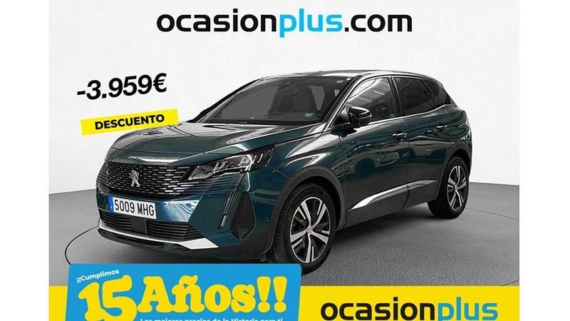 Azul Usado 2023 Peugeot 3008 Allure Monovolumen | 16.623 € (Buen precio) - Imagen 1/4