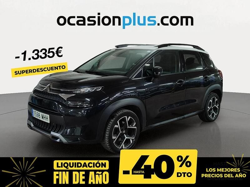 Negro Usado 2023 Citroën C3 Aircross PureTech SUV | 14.690 € (Precio justo) - Imagen 1/4