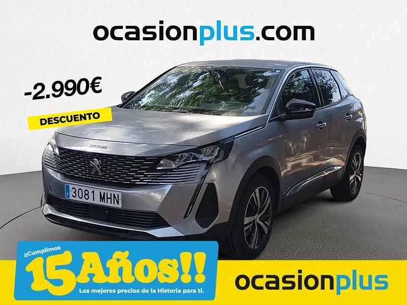 Gris / plata Usado 2023 Peugeot 3008 Allure SUV | 19.390 € (Precio justo) - Imagen 1/4