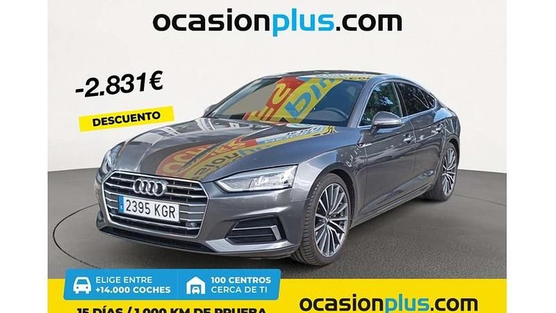 Gris Usado 2018 Audi A5 Sportback Sport Berlina | 27.991 € (Buen precio) - Imagen 1/4