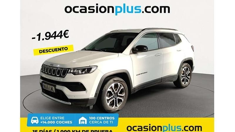 Blanco Usado 2022 Jeep Compass Limited SUV | 19.446 € (Buen precio) - Imagen 1/4