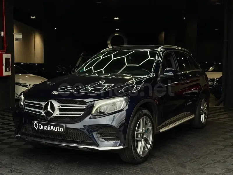 Usado Mercedes GLC350 320 CV (235 kW) 2018 Azul SUV