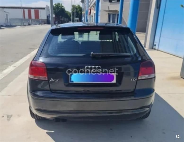 Usado Audi A3 105 CV (77 kW) 2007 Negro Berlina