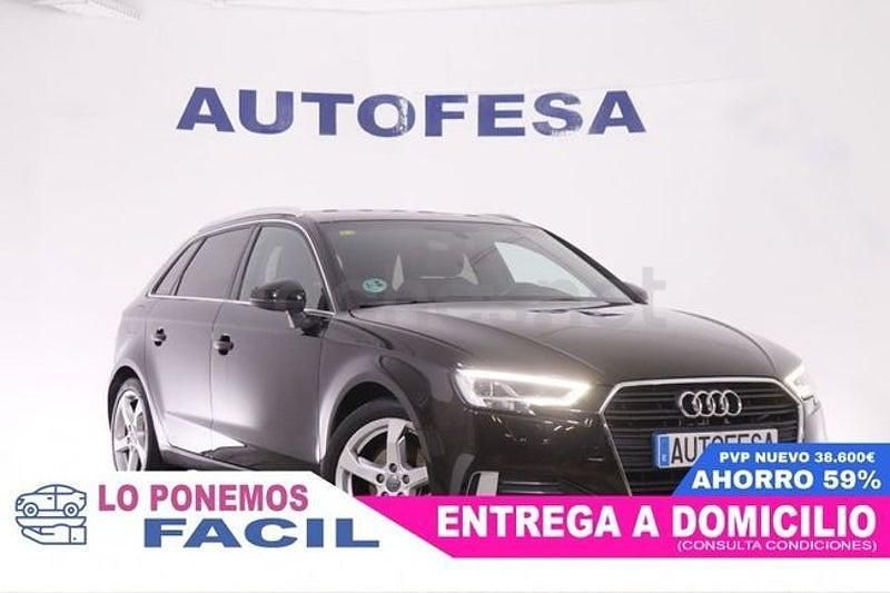 Usado Audi A3 110 CV (80 kW) 2016 Negro Berlina