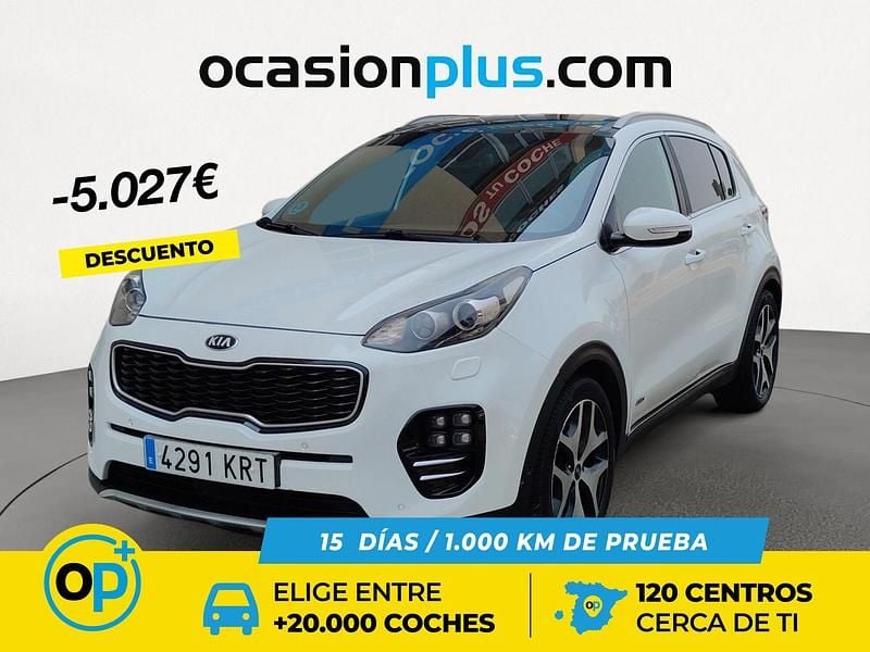 Blanco Usado 2018 Kia Sportage GT-Line SUV | 18.450 € (Precio justo) - Imagen 1/4
