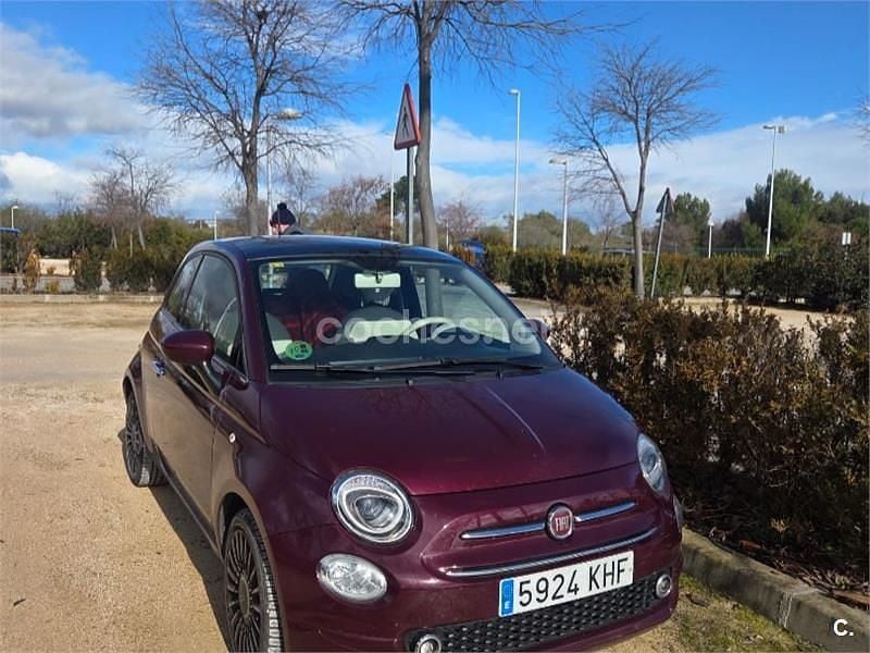 Granate Usado 2018 Fiat 500 Lounge Berlina | 8500 € (Buen precio) - Imagen 1/4