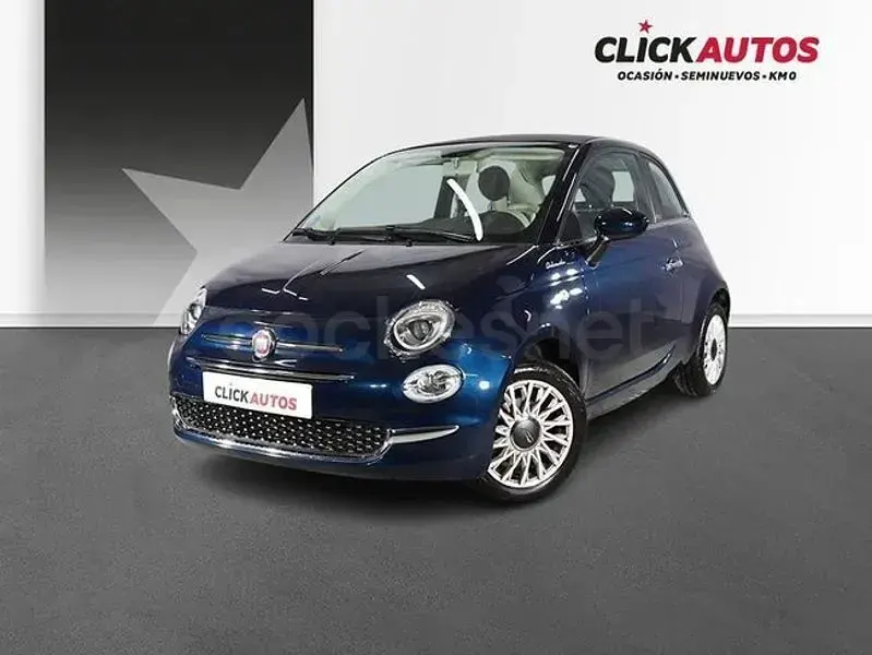 Usado Fiat 500C Dolcevita 70 CV (51 kW) 2021 Azul Descapotable