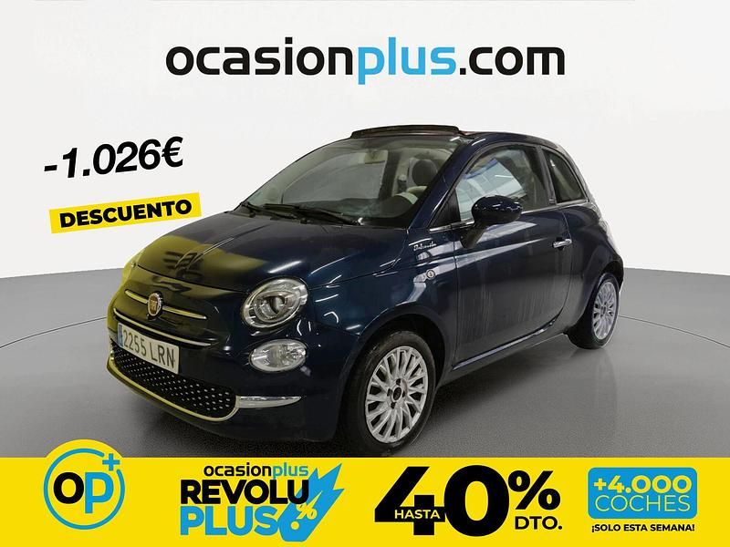 Usado Fiat 500 Dolcevita 70 CV (51 kW) 2021 Azul Descapotable