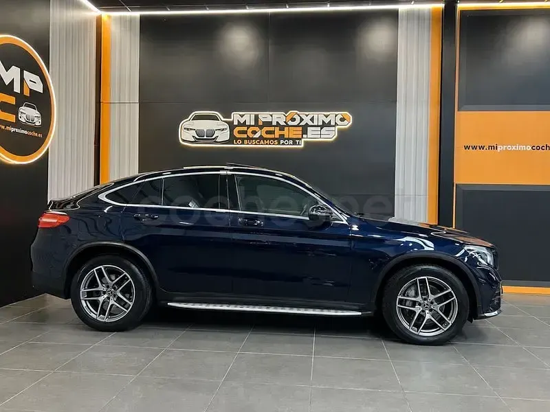 Usado Mercedes GLC250 204 CV (150 kW) 2018 Azul Coupe