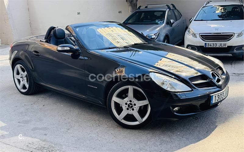 Usado Mercedes SLK200 163 CV (119 kW) 2004 Negro Descapotable