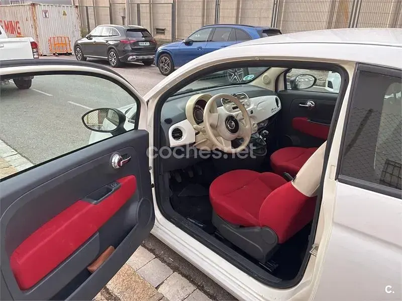 Usado Fiat 500 85 CV (62 kW) 2009 Blanco Descapotable