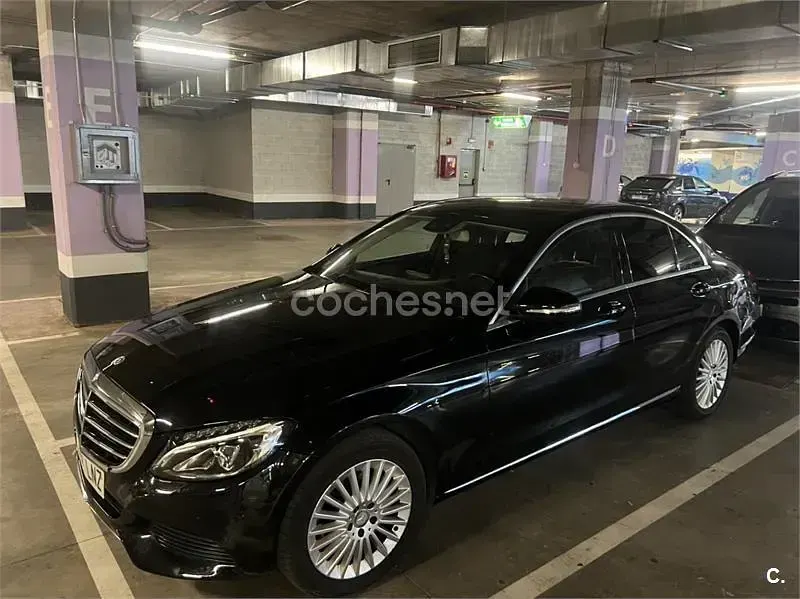 Usado Mercedes C200 Exclusive 136 CV (100 kW) 2015 Negro Berlina