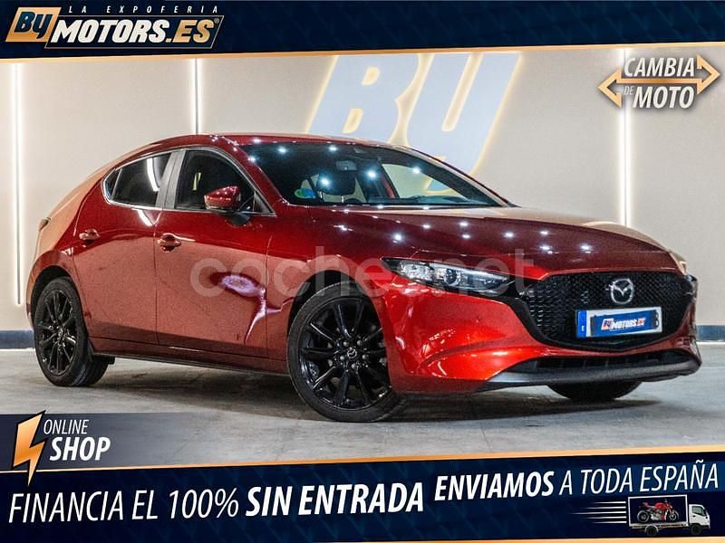 Granate Usado 2022 Mazda 3 Berlina | 25.990 € (Caro) - Imagen 1/4