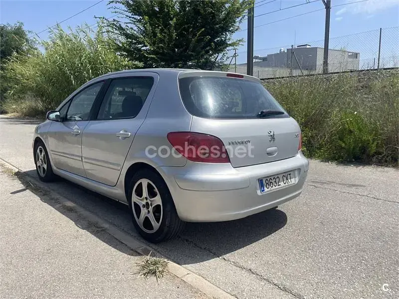 Usado Peugeot 307 110 CV (80 kW) 2003 Gris / plata Berlina