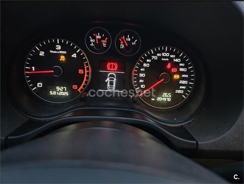 Negro Usado 2009 Audi A3 Sportback S-Line Berlina | 7800 € (Buen precio) - Imagen 1/4