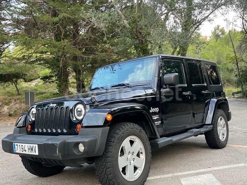 Negro Usado 2012 Jeep Wrangler Unlimited Sahara SUV | 29.900 € (Buen precio) - Imagen 1/4